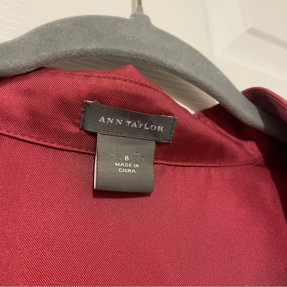 Ann Taylor Loft Satin Button Up Blouse - Picture 5 of 7